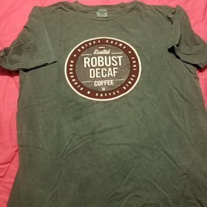 Krispy Kreme "Robust Decaf" Shirt - L - Green